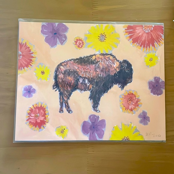 Anthropologie Other - Buffalo print! 8 x 10